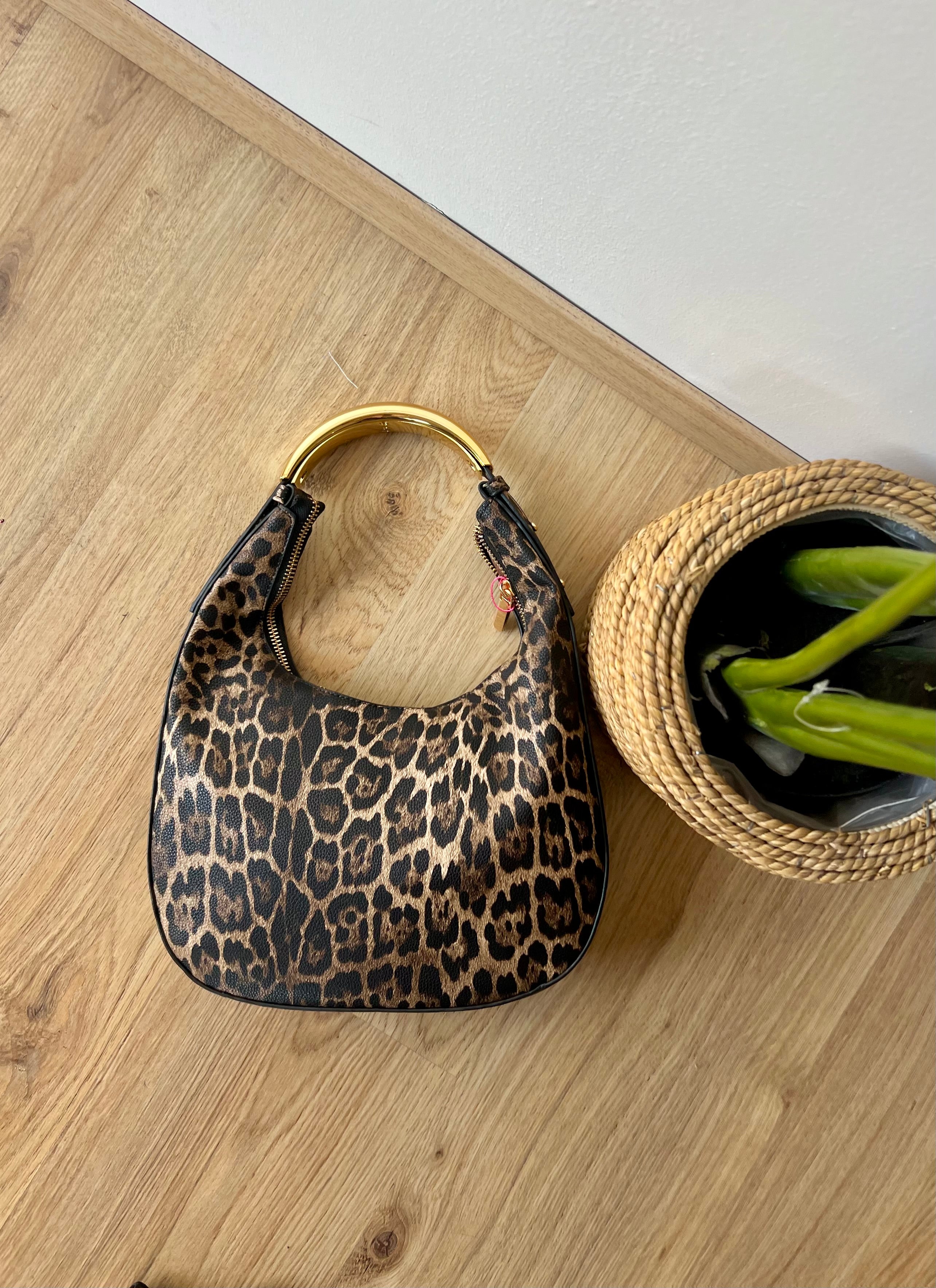 Pochette mezzaluna animalier