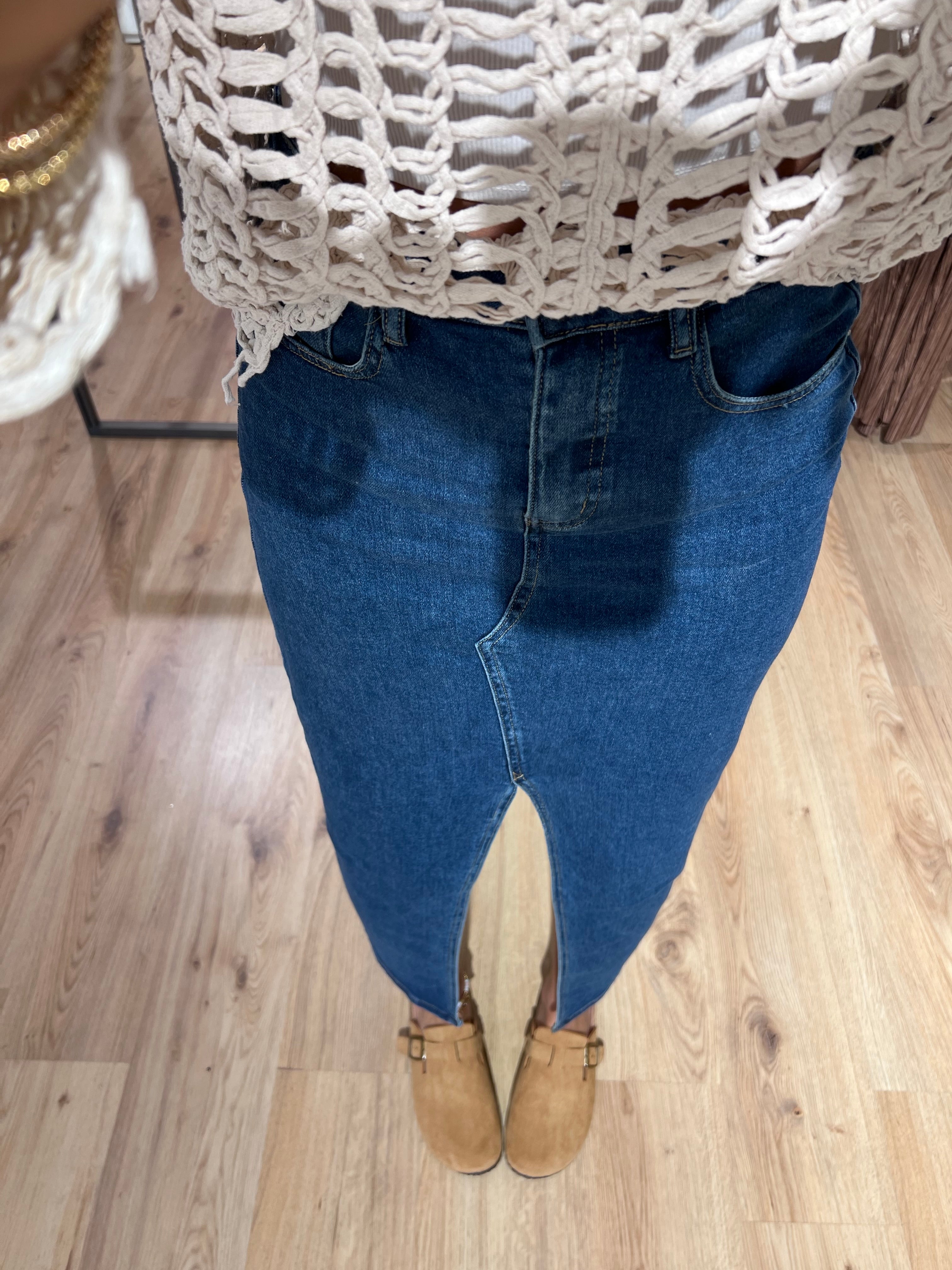 Gonne longuette in jeans