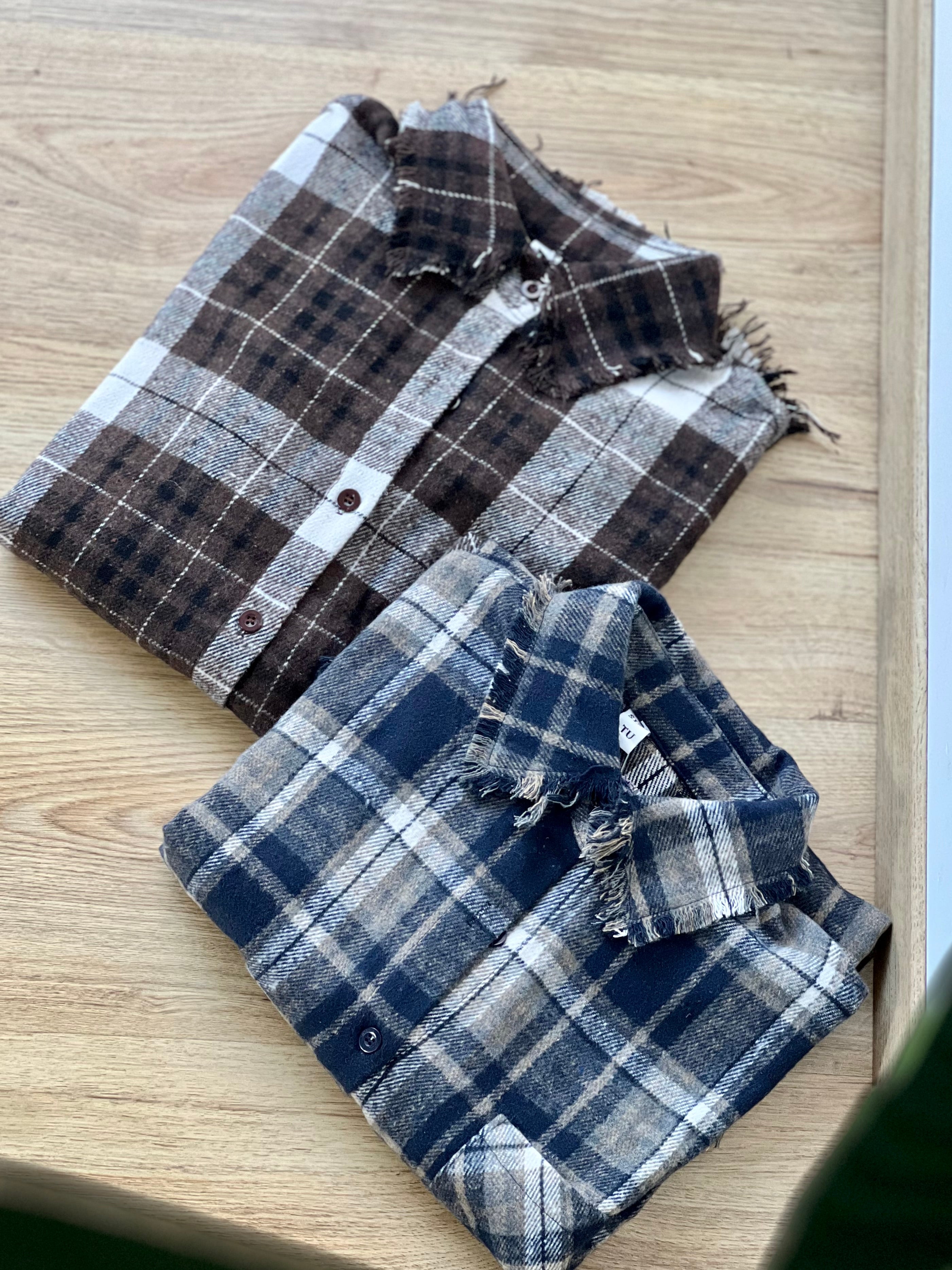 Camicia a quadri in flanellina
