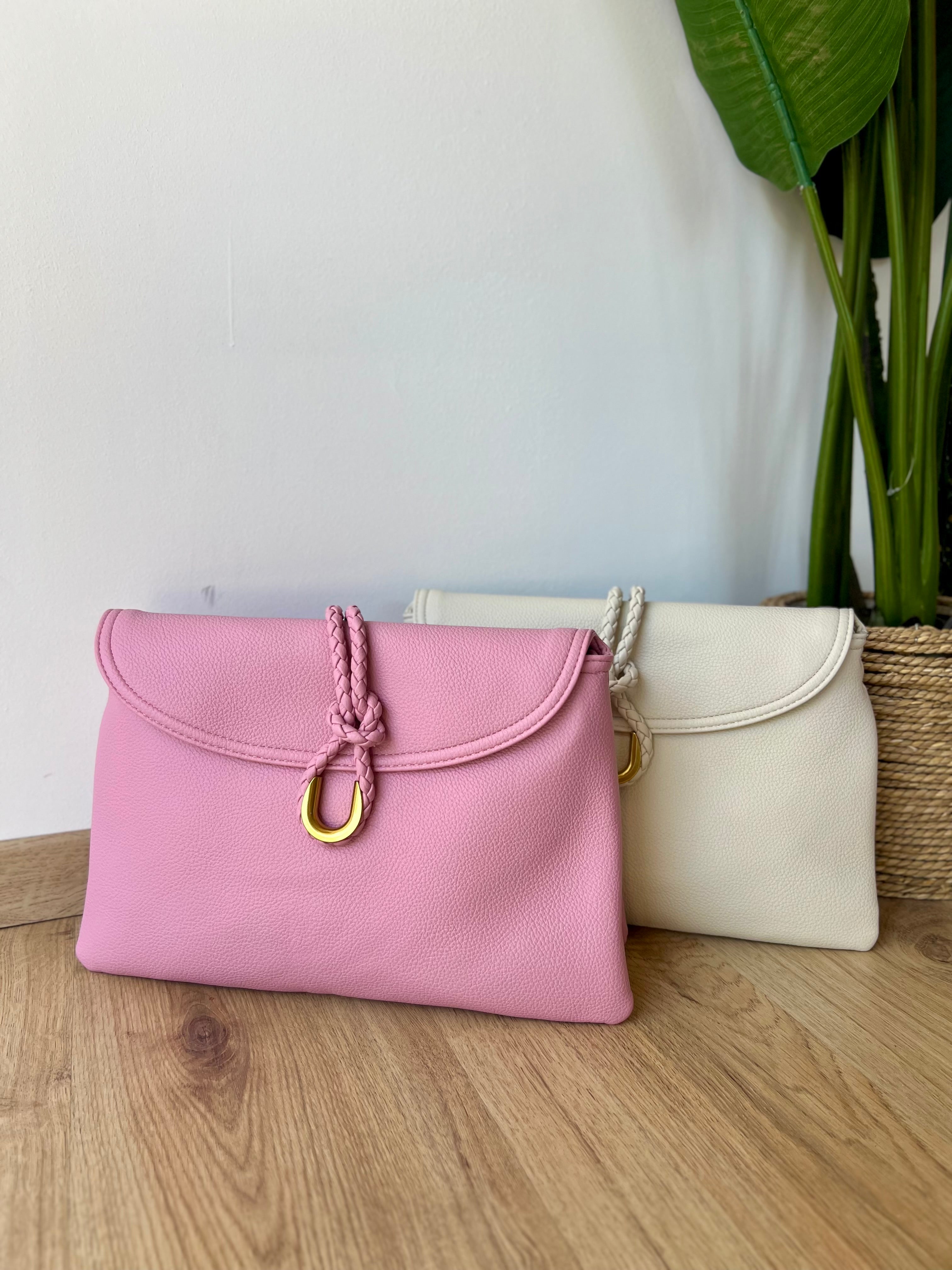 Maxi pochette con nodo