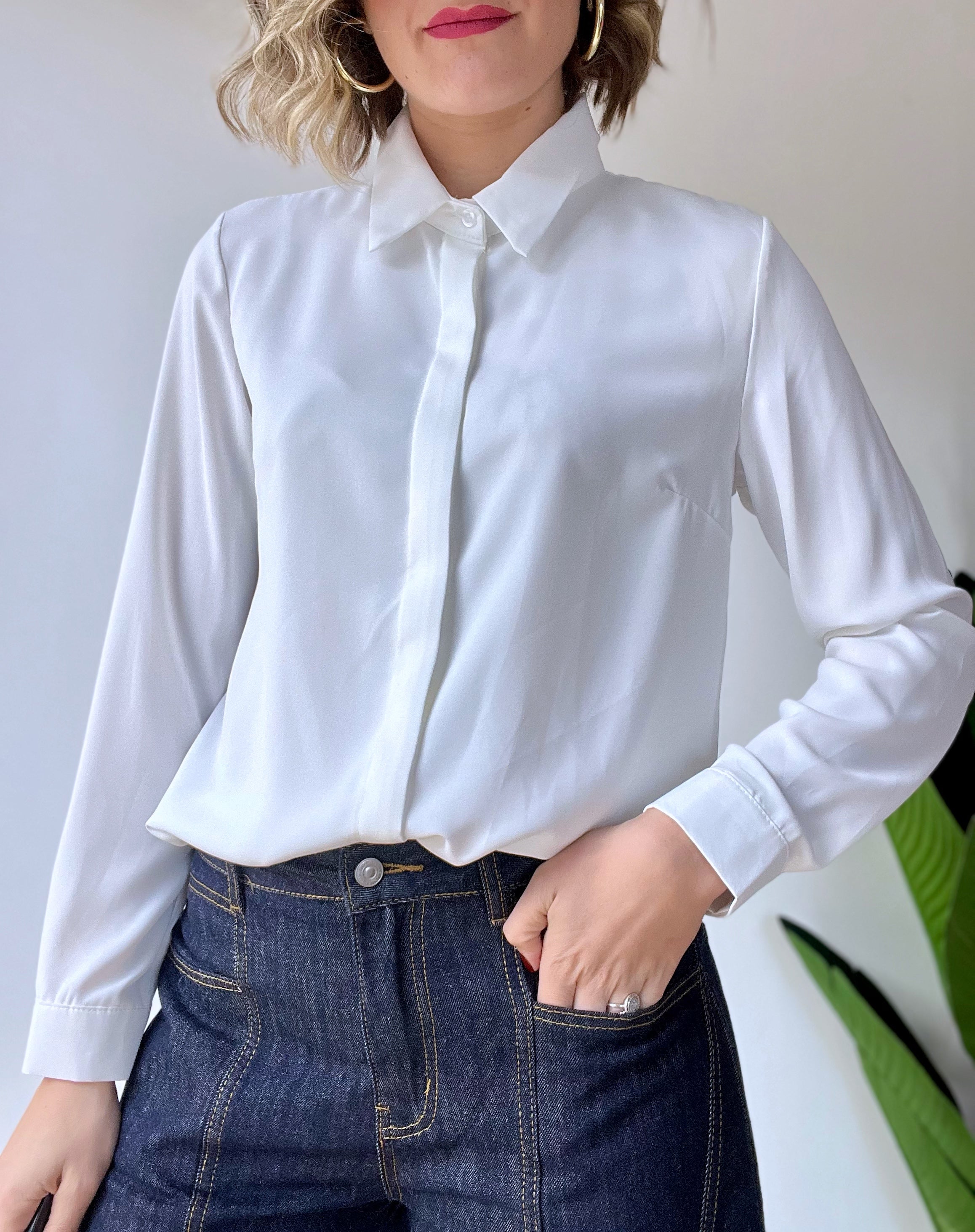 Camicia basic bianca