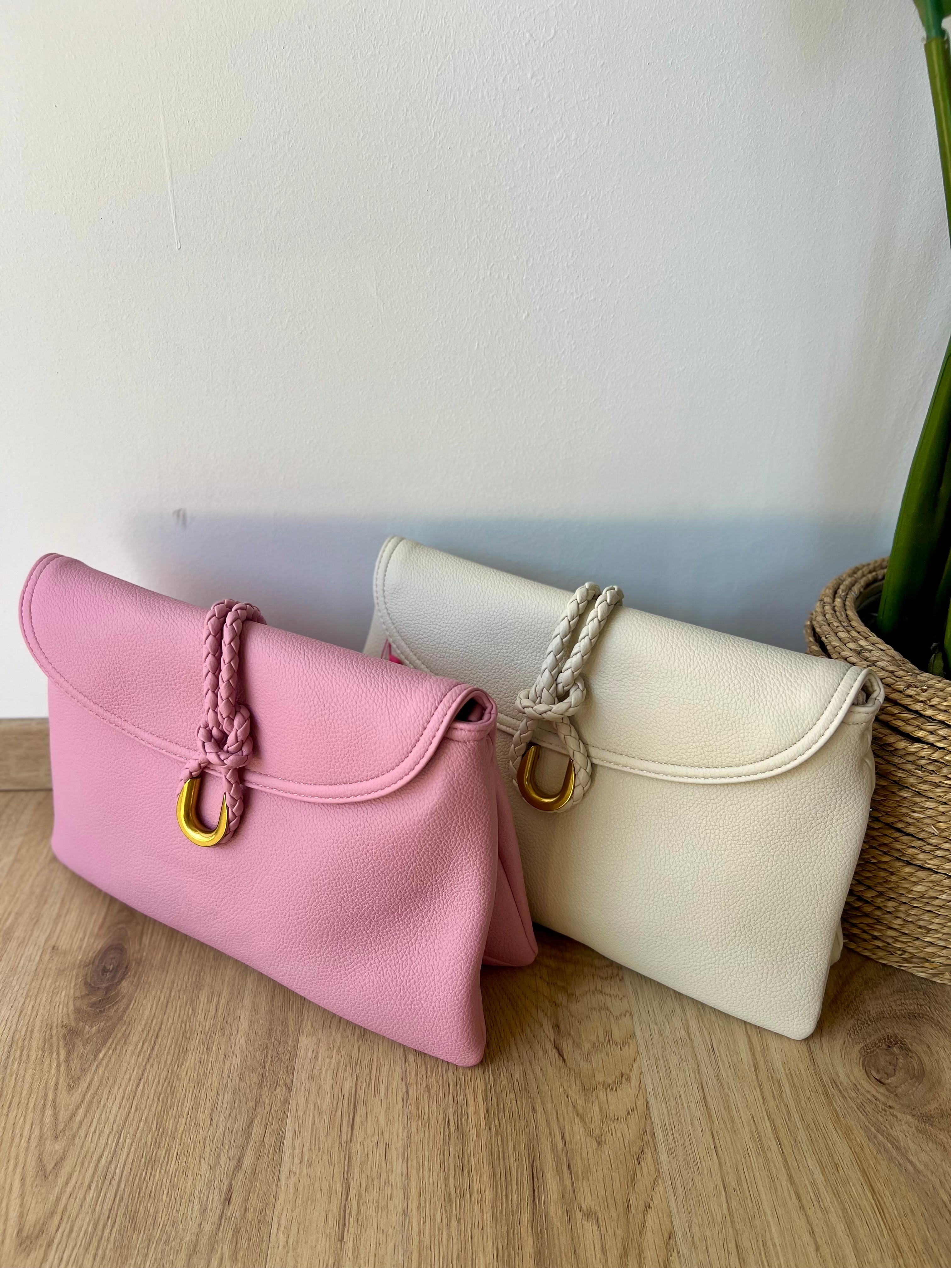 Maxi pochette con nodo