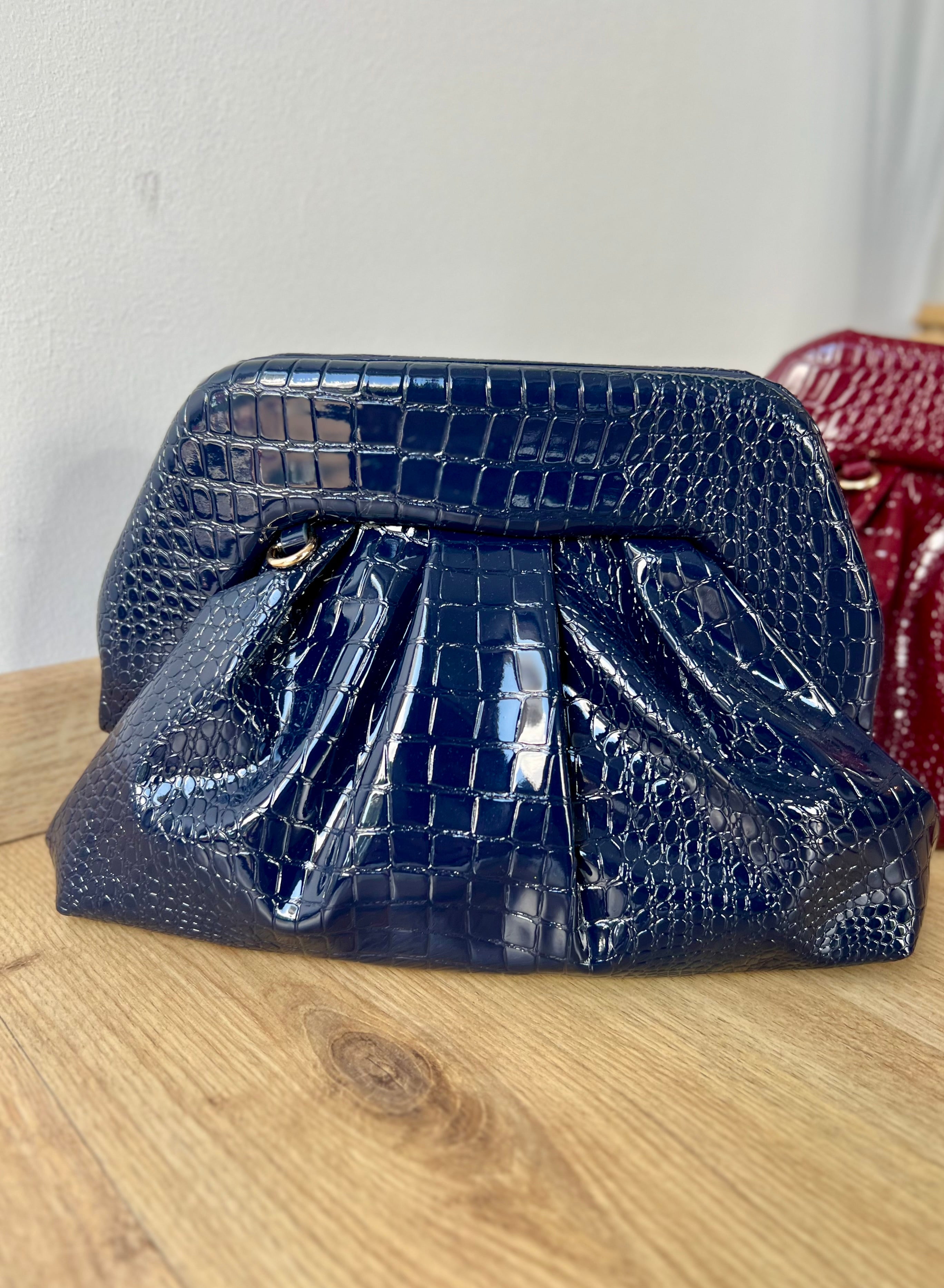 Pochette martellata lucida