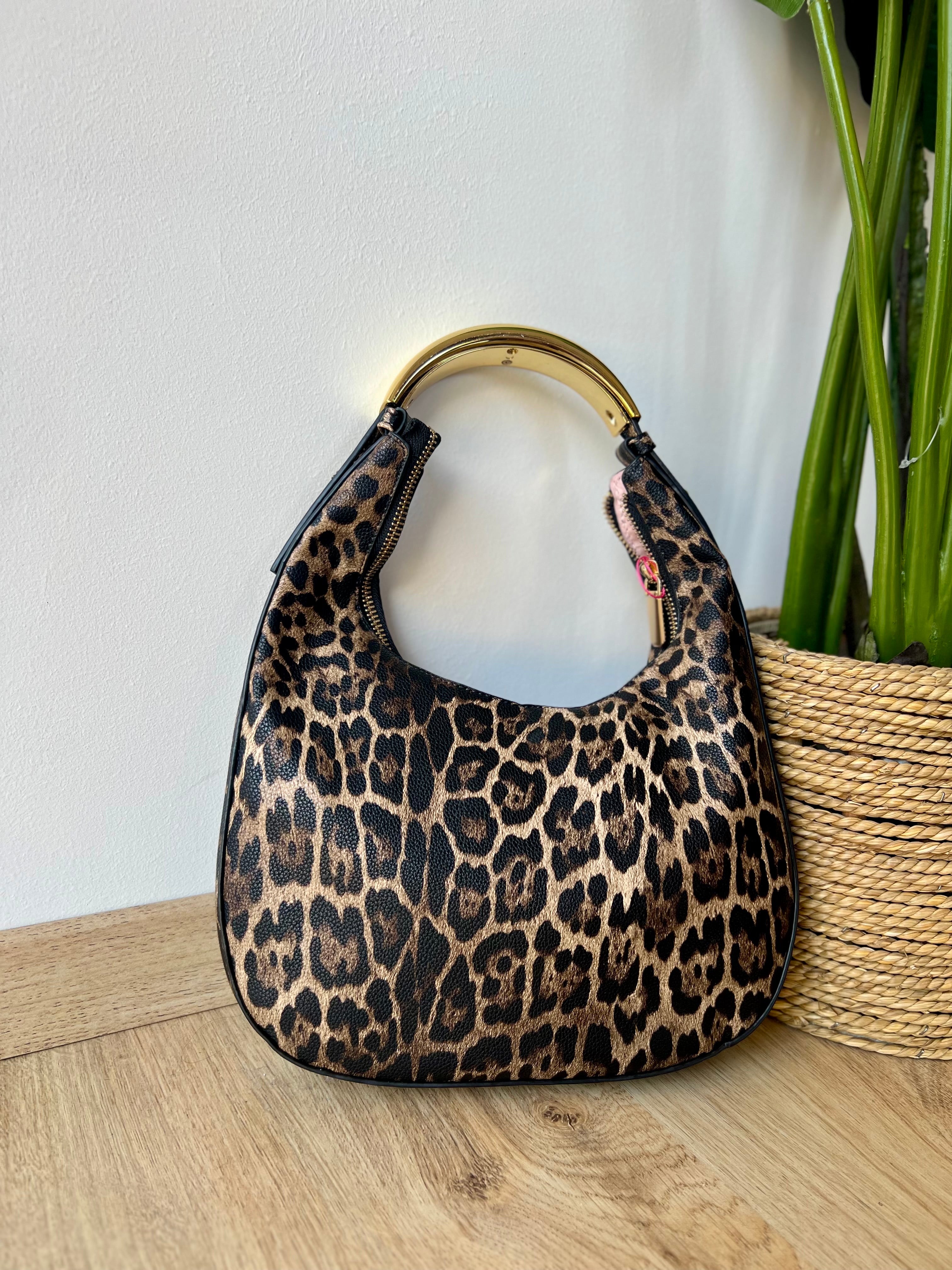 Pochette mezzaluna animalier