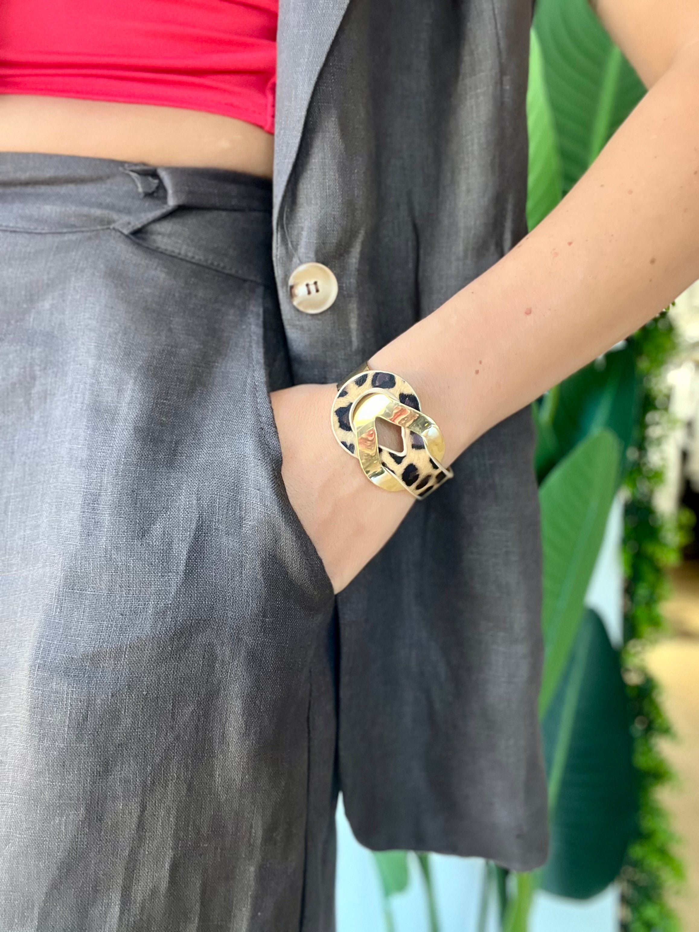 Bracciale incrocio animalier