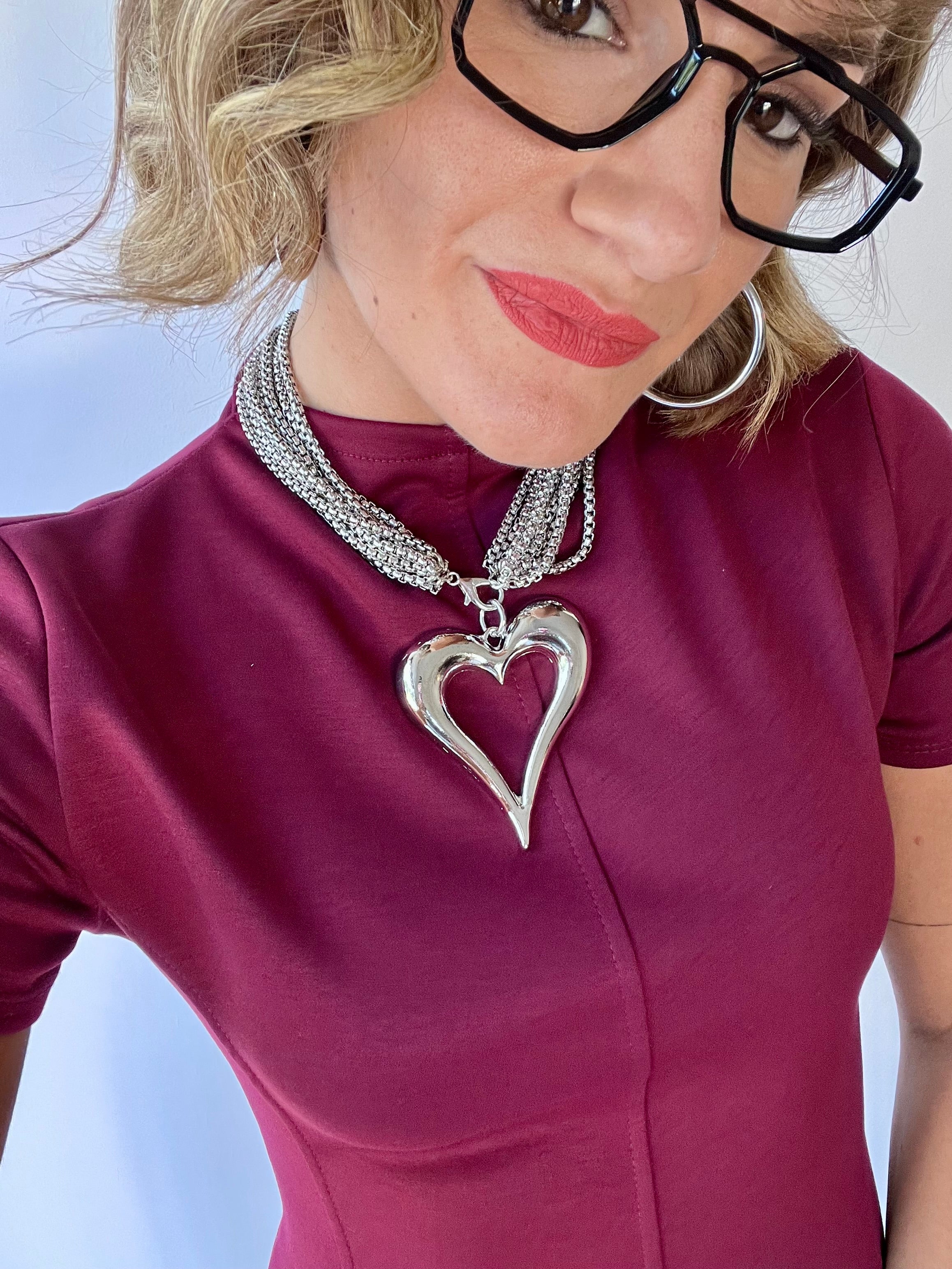 Collana con ciondolo cuore