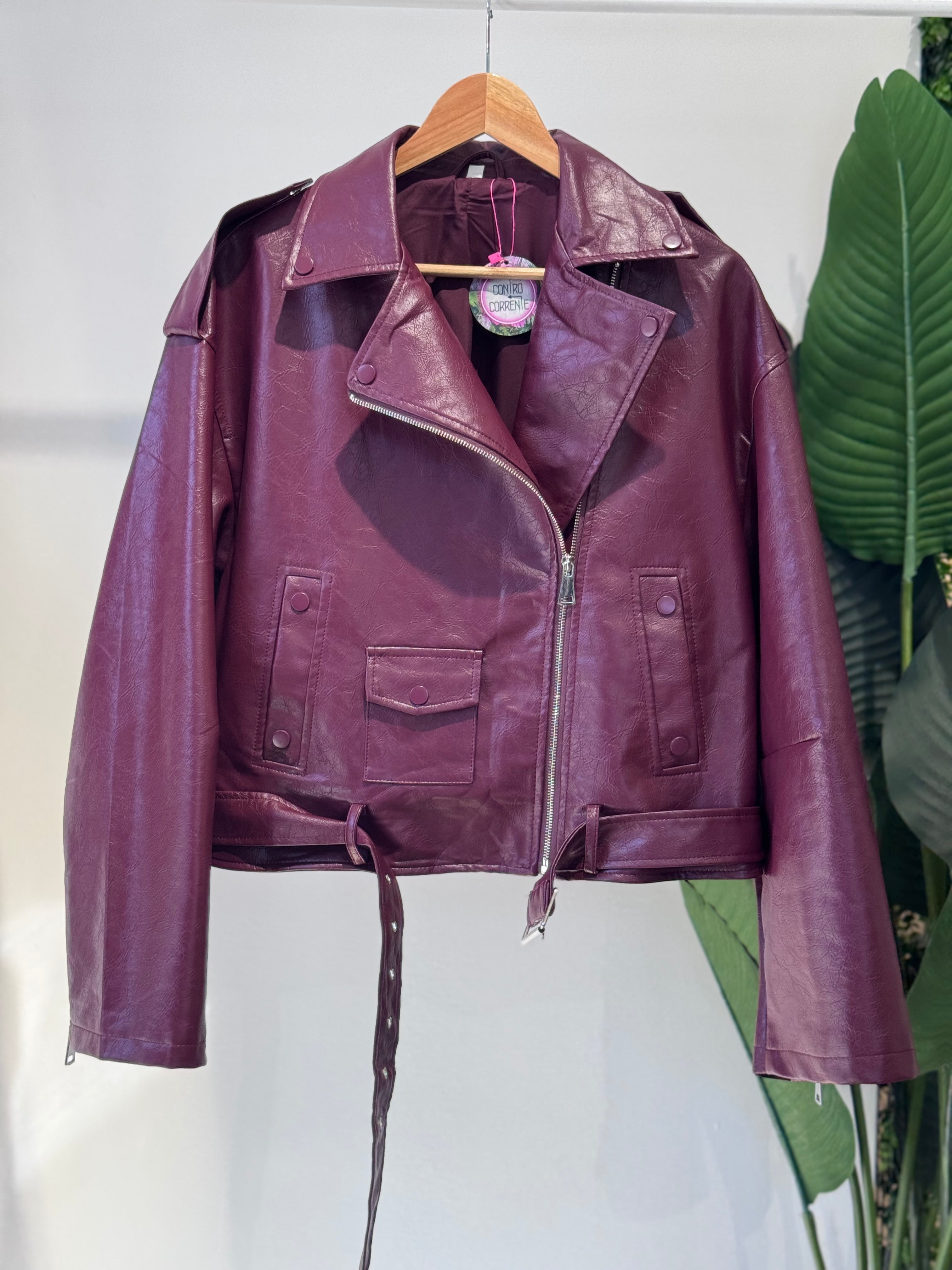 Chiodo oversize Bordeuax
