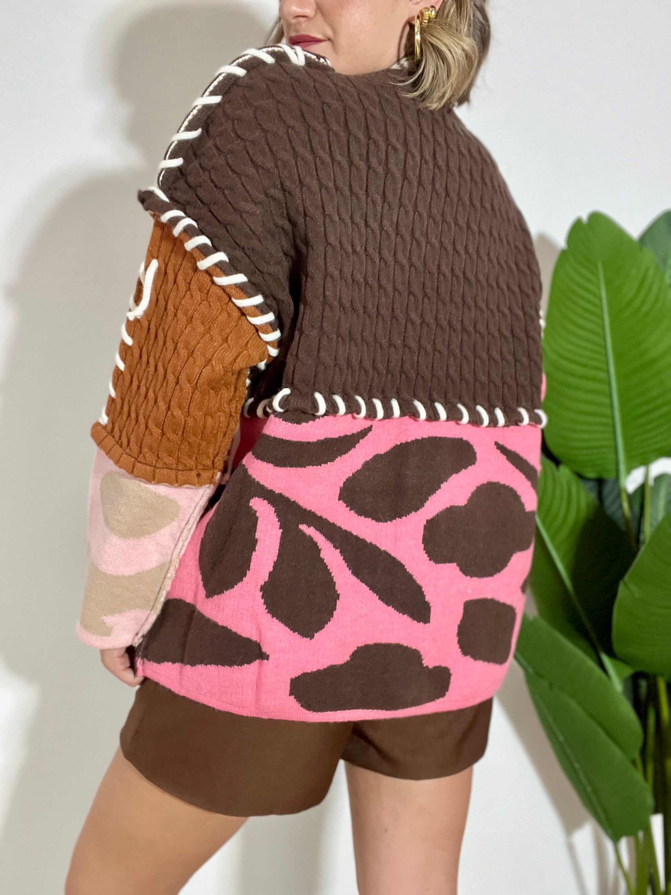 Cardigan oversize a fantasia