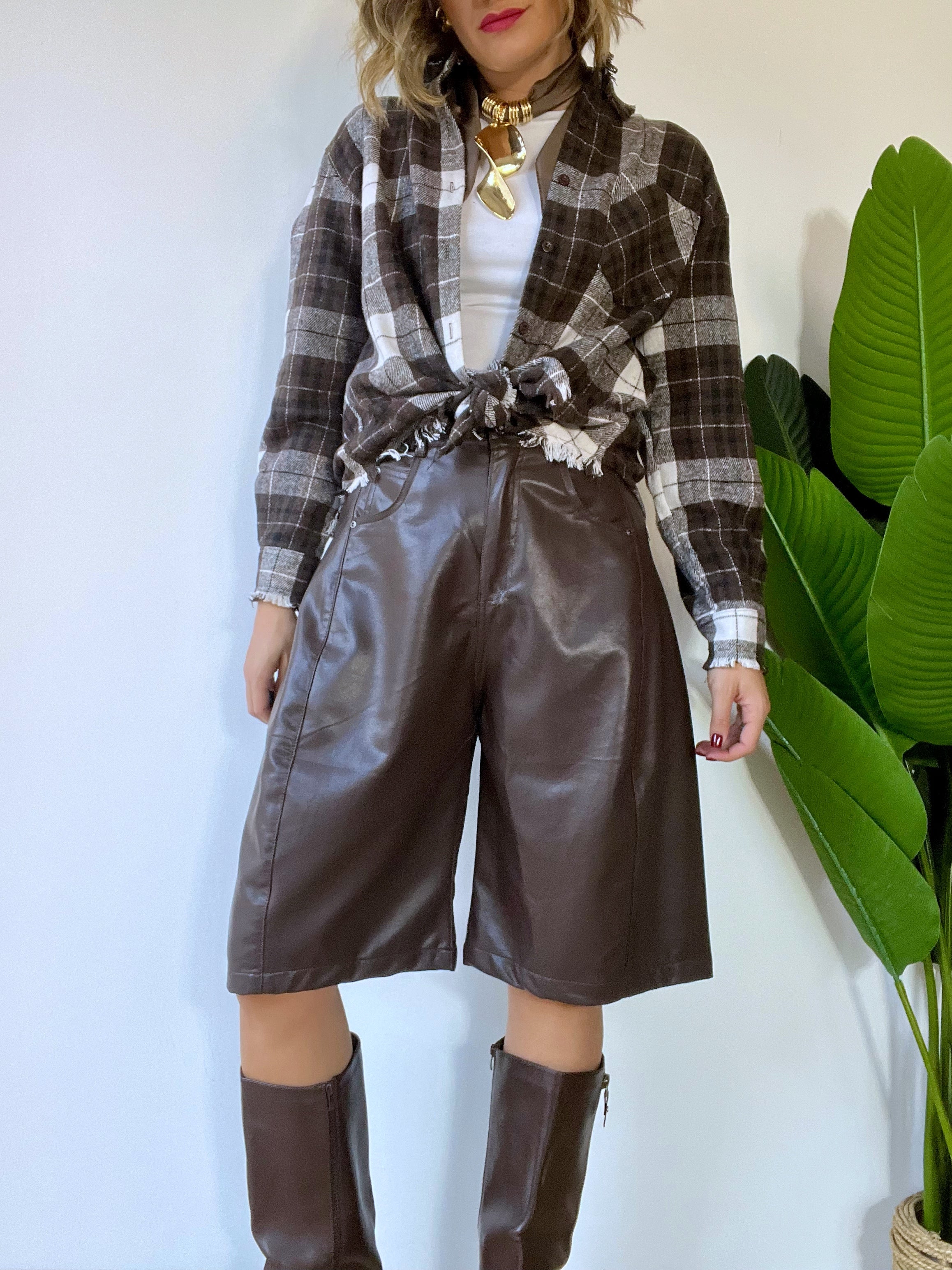 Camicia a quadri in flanellina