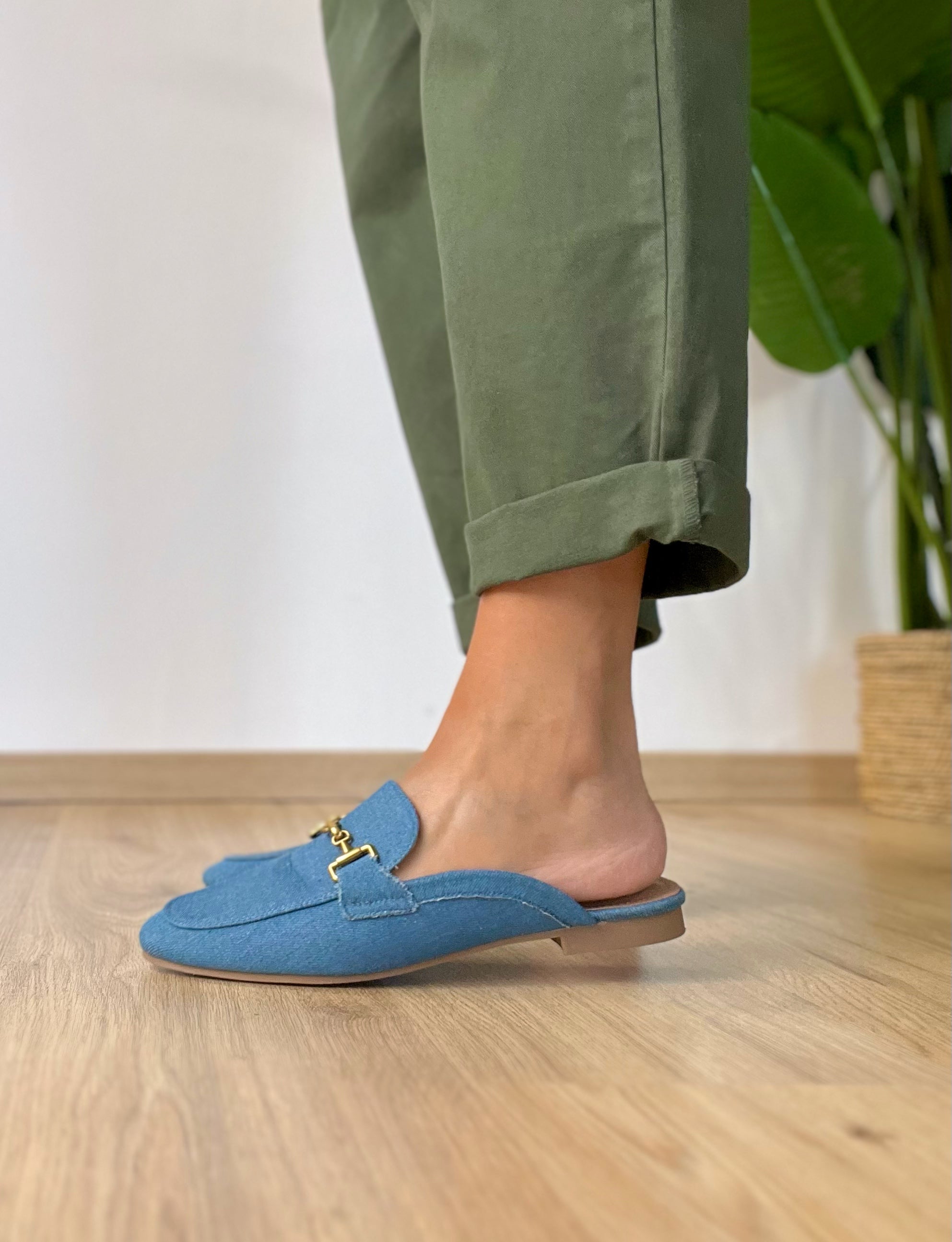 Sabot in denim