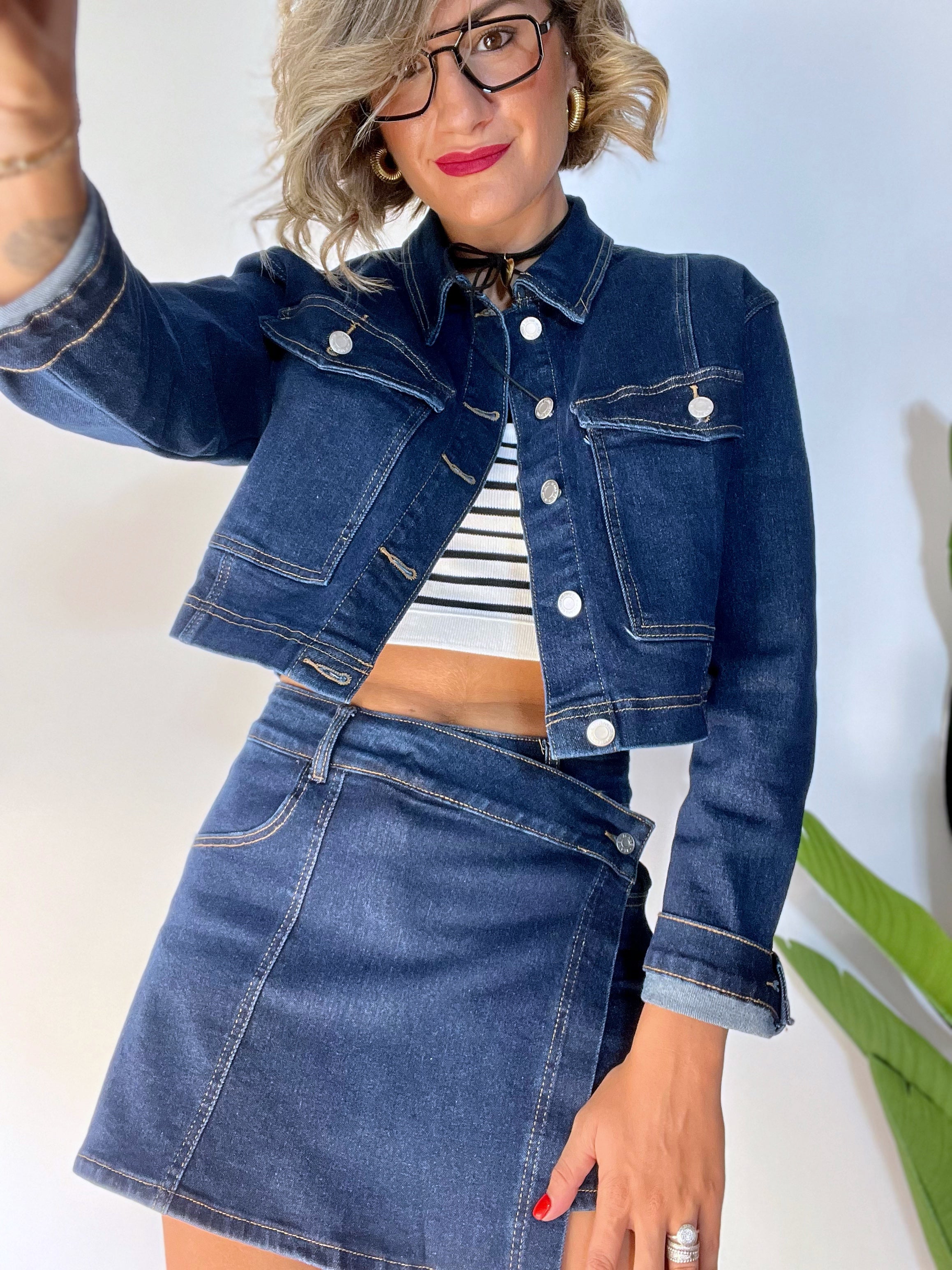 Panta gonna denim