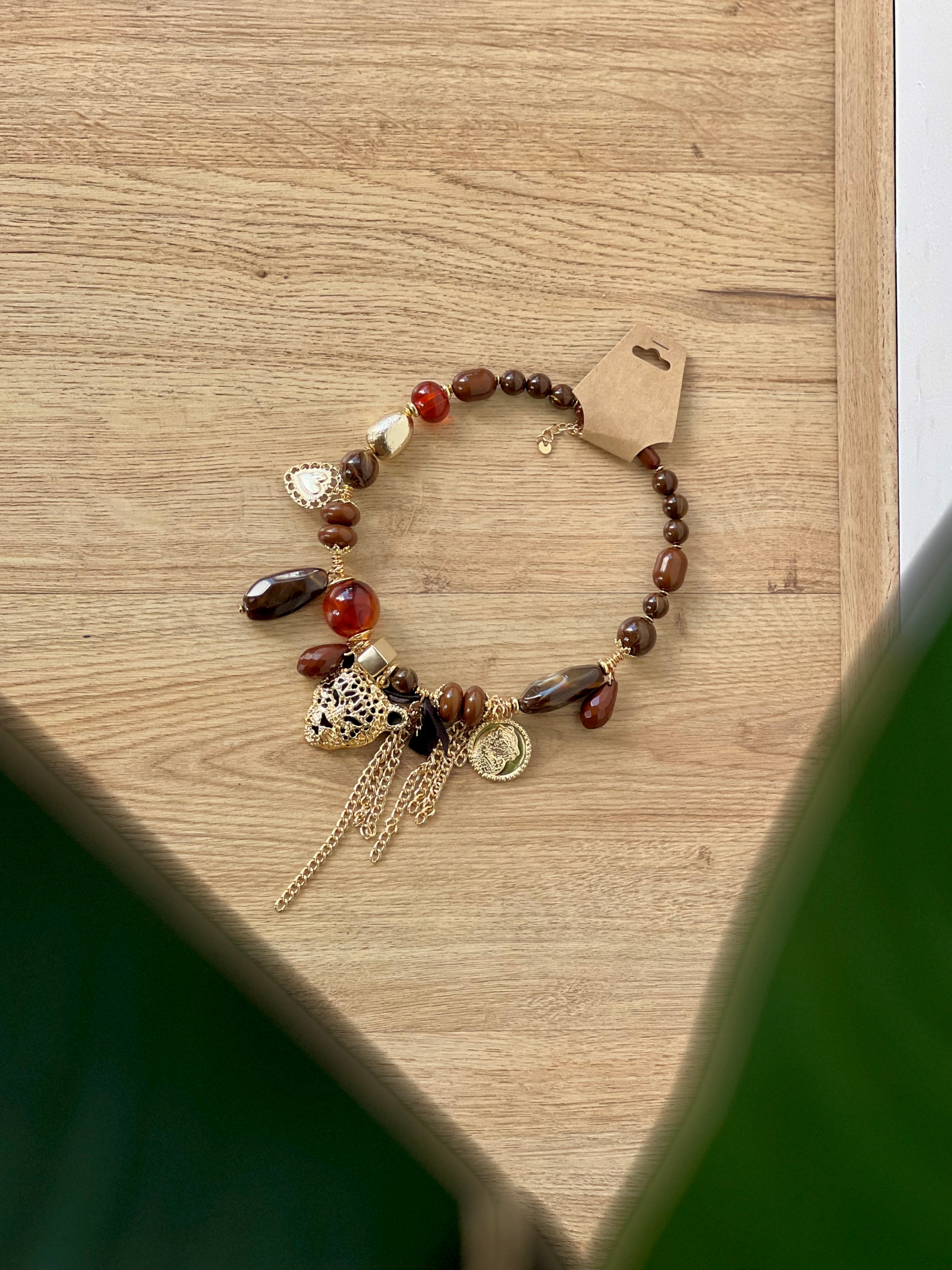 Collana girocollo con tigre
