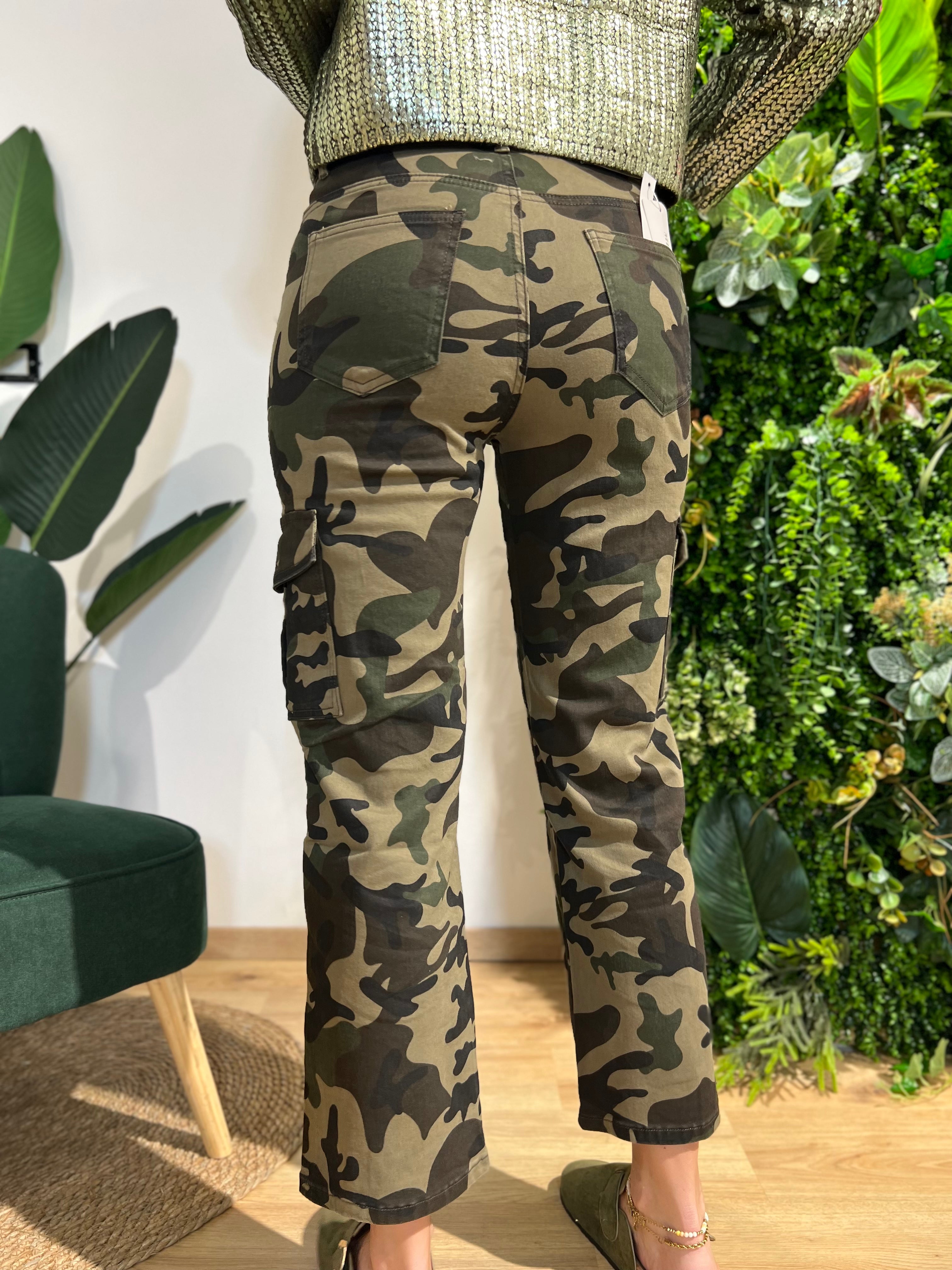 Jeans cargo camouflage