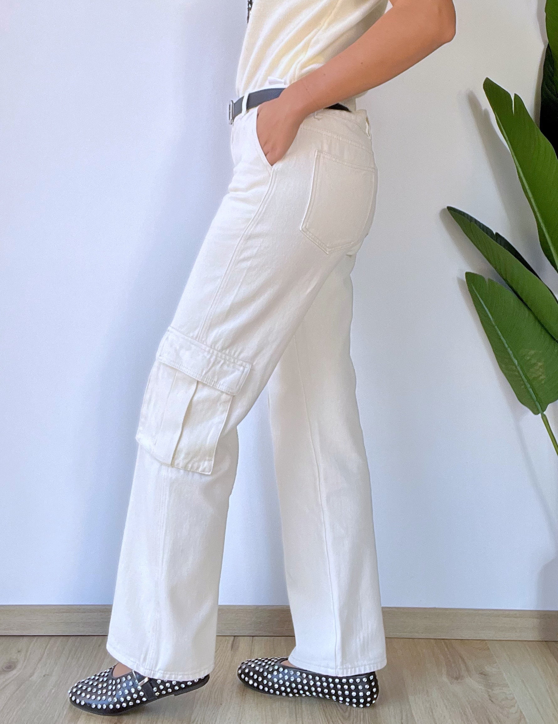 Jeans cargo  beige