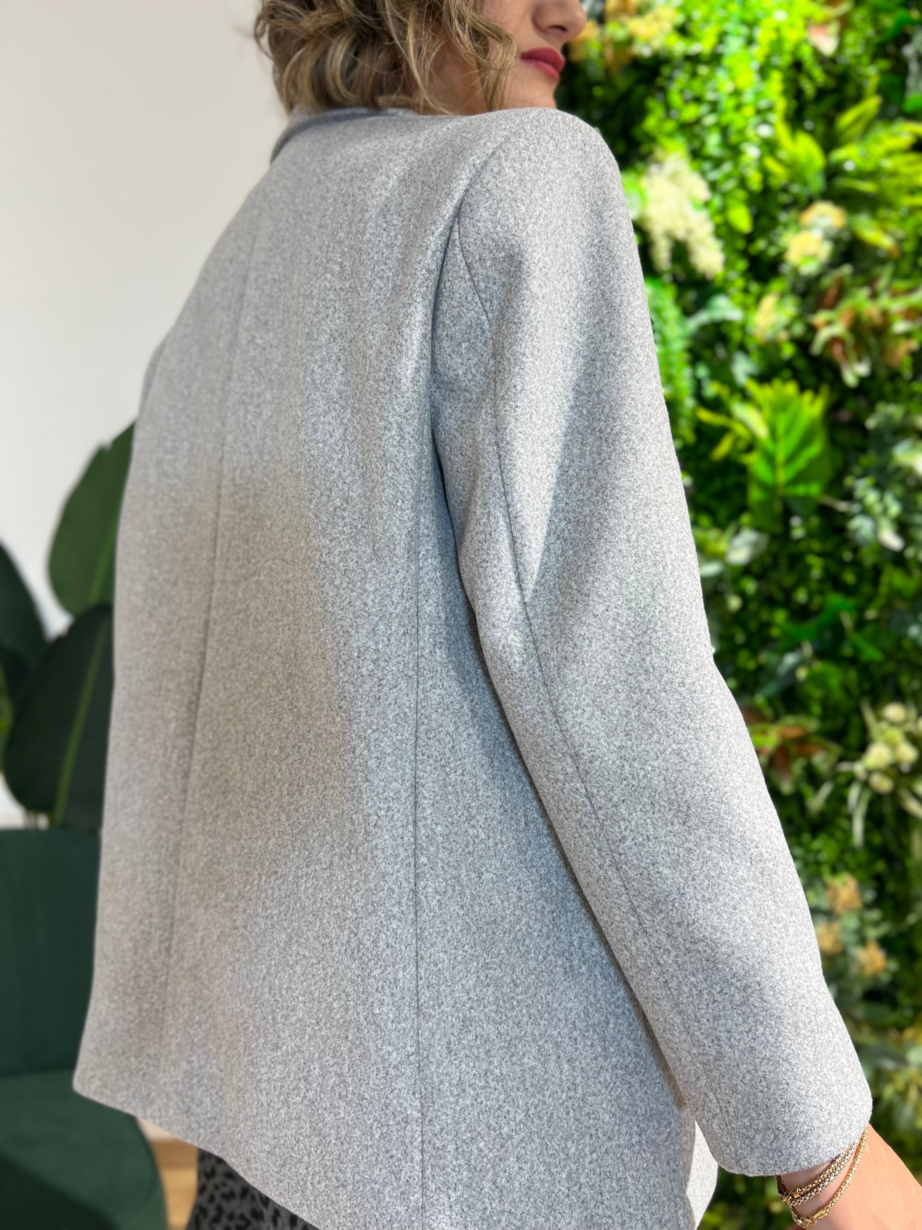 Giacca in panno oversize