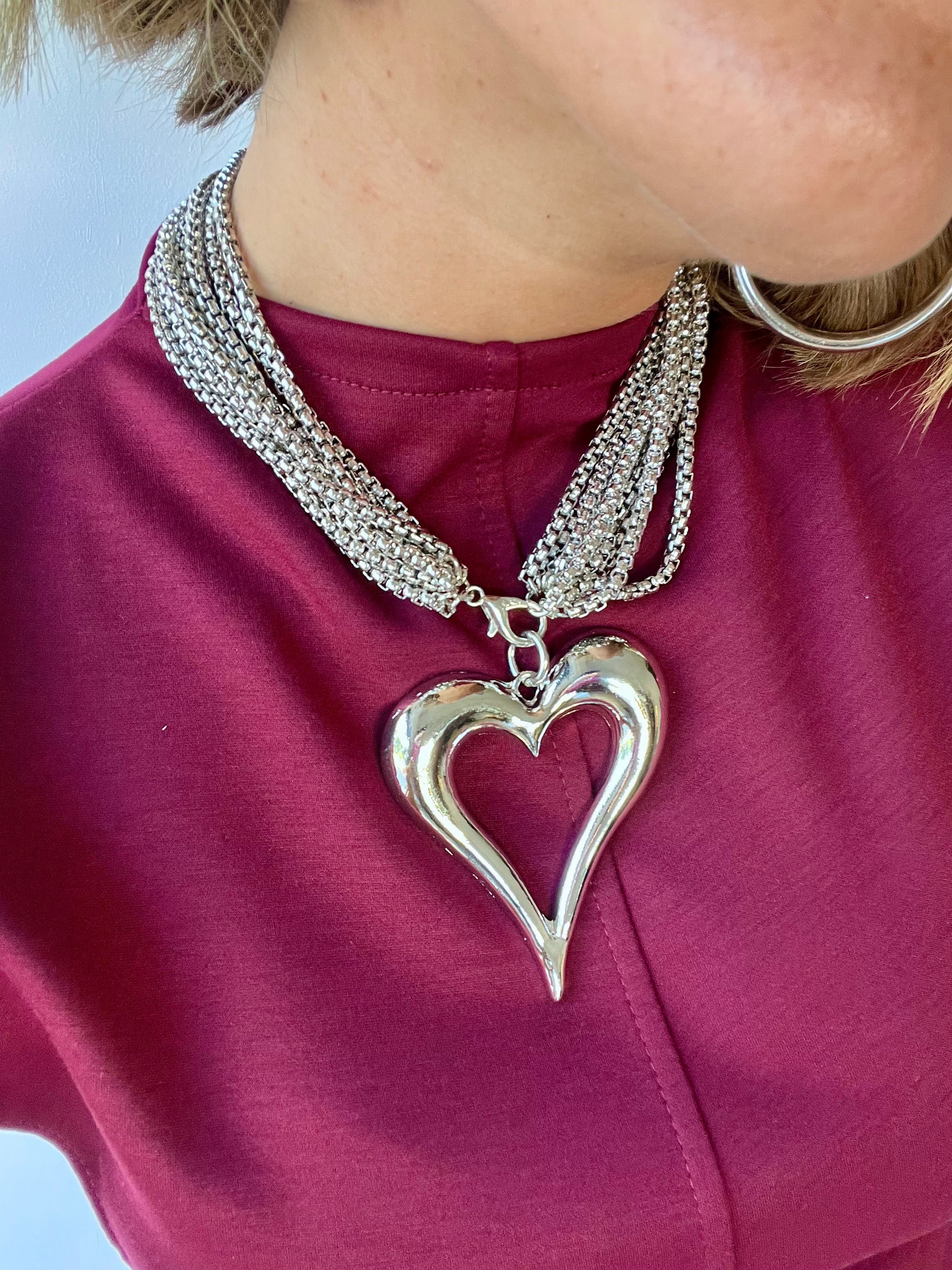 Collana con ciondolo cuore