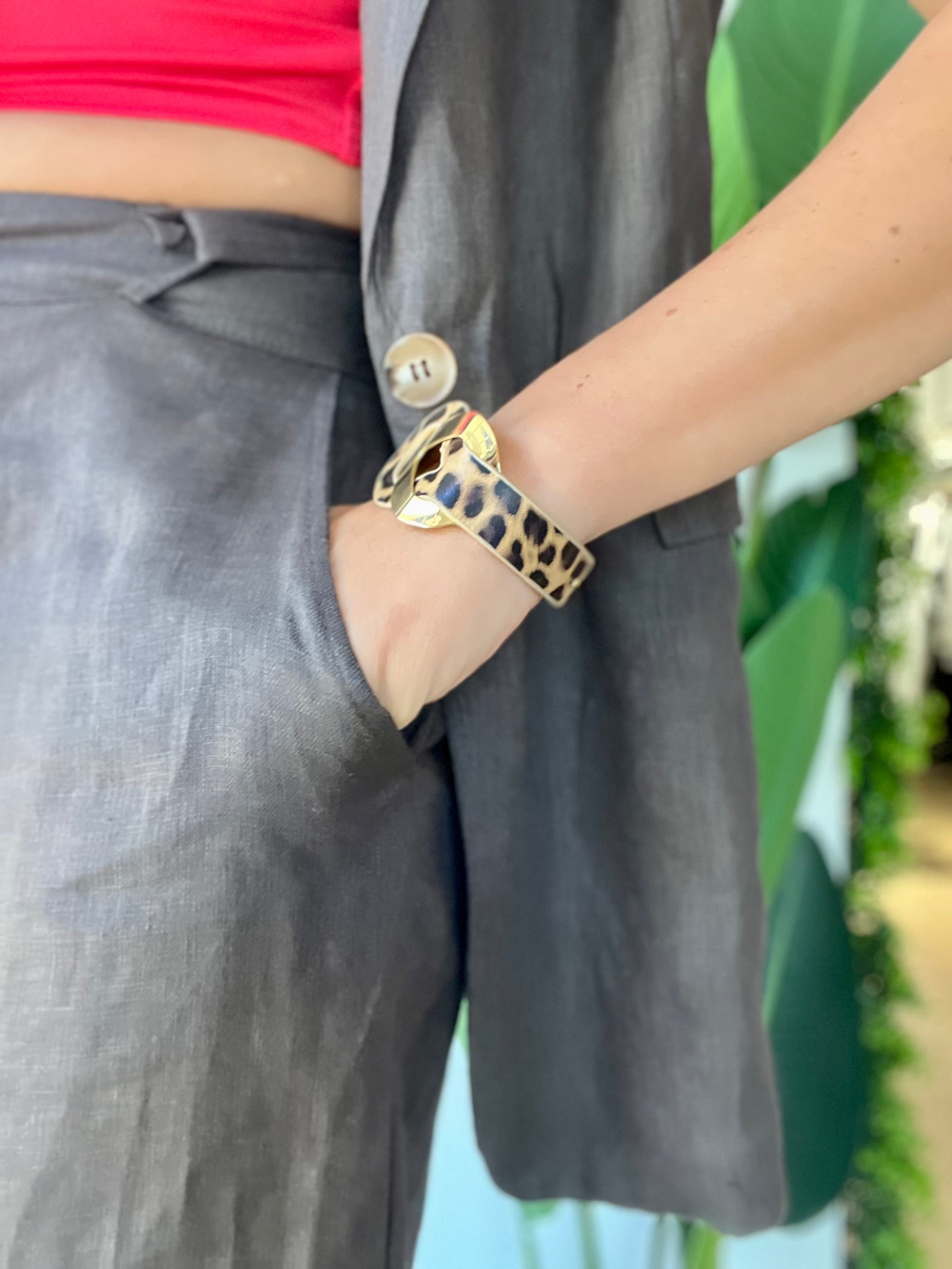 Bracciale incrocio animalier