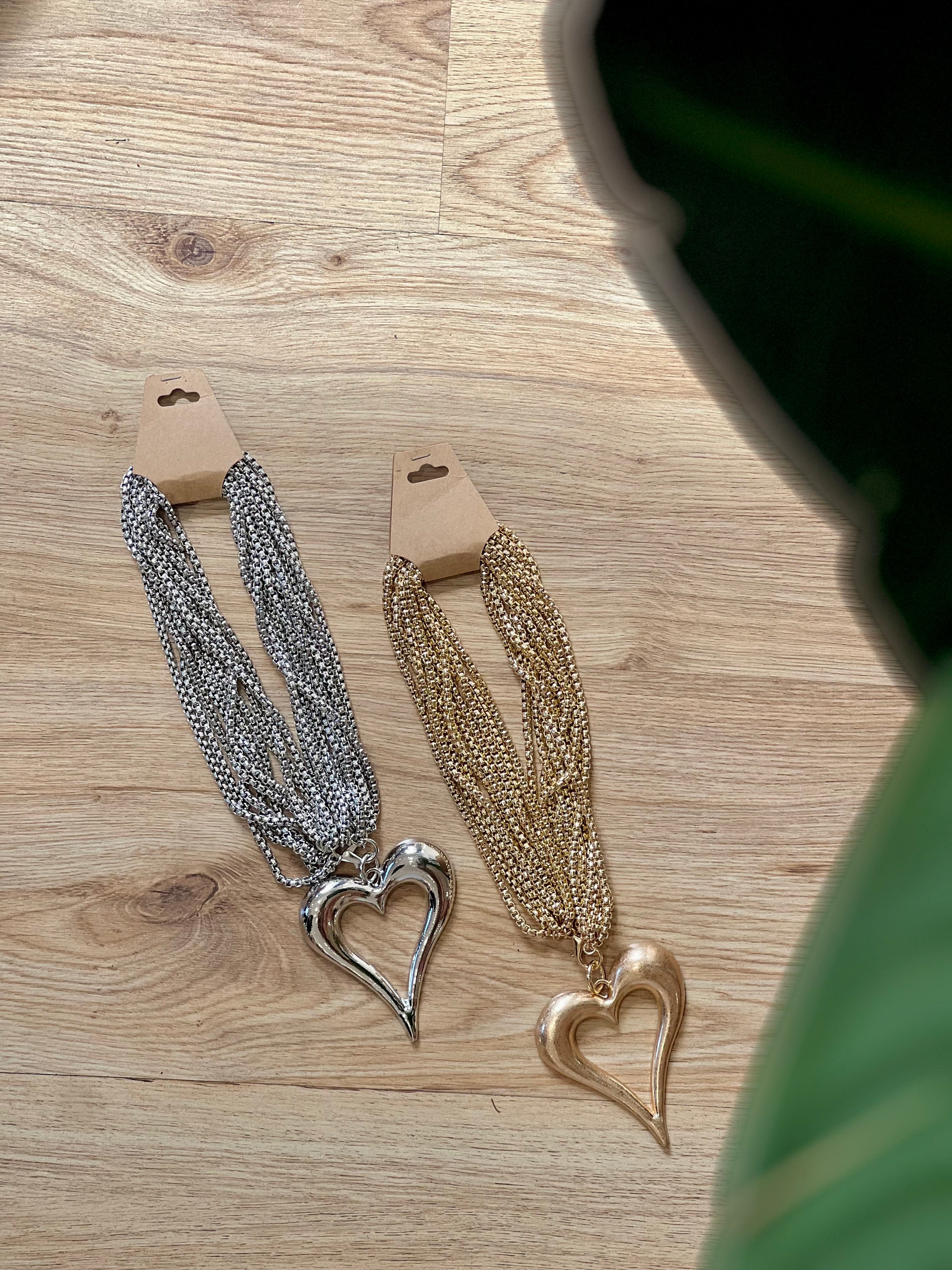 Collana con ciondolo cuore
