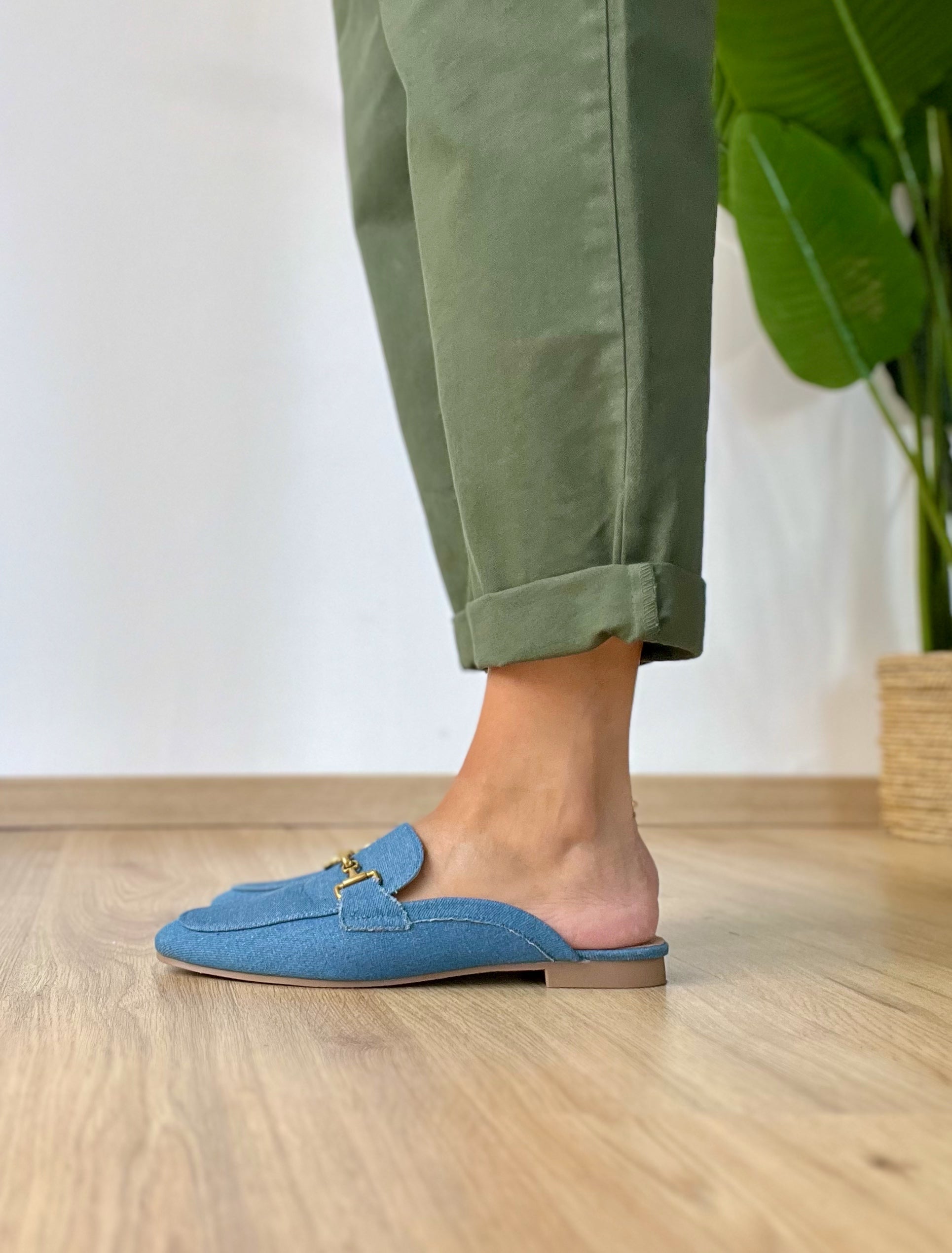 Sabot in denim