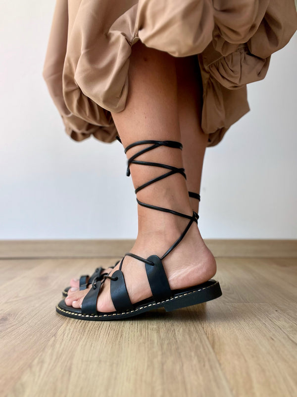Sandalo alla schiava nero