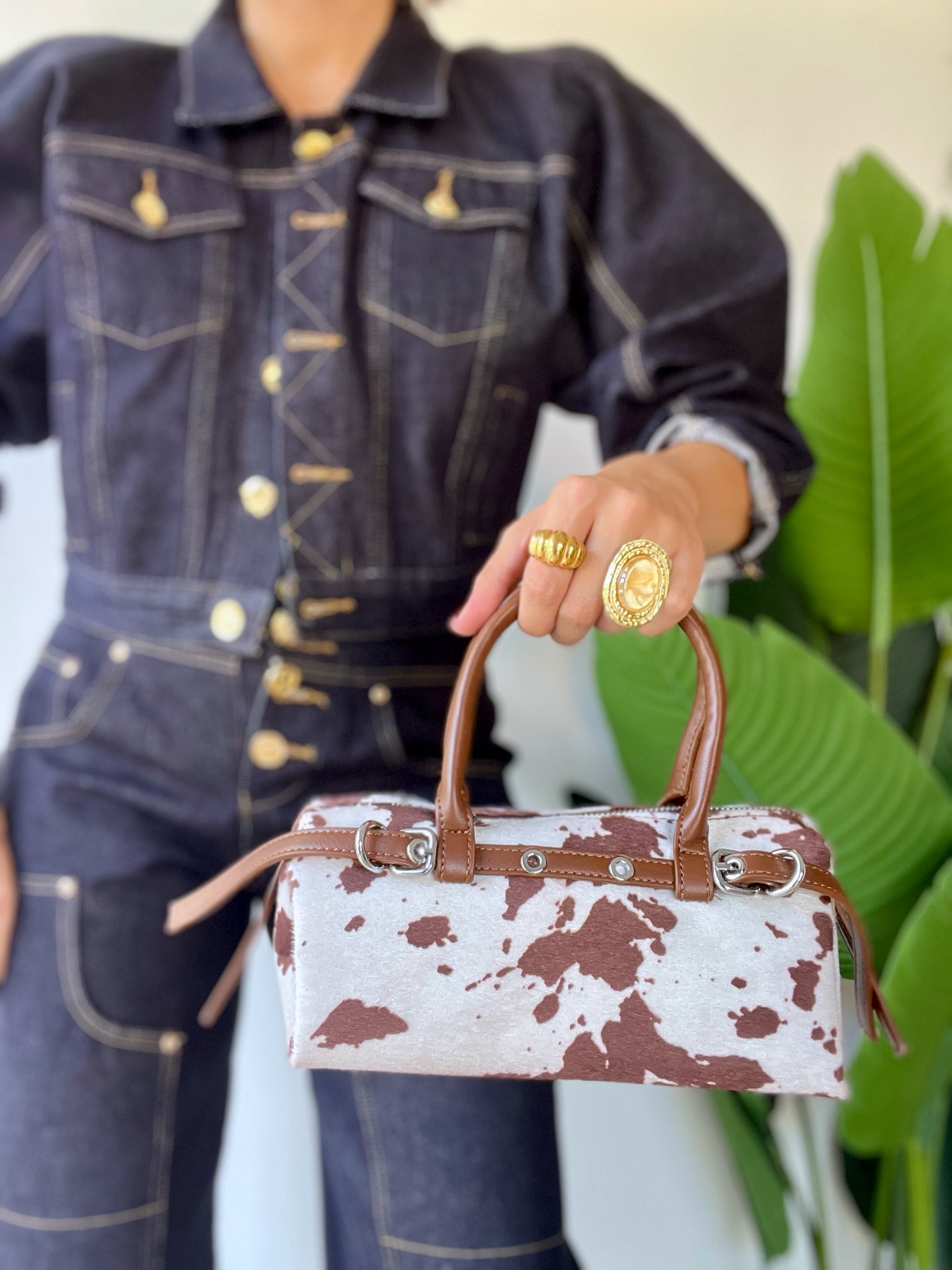 Pochette cow con manico