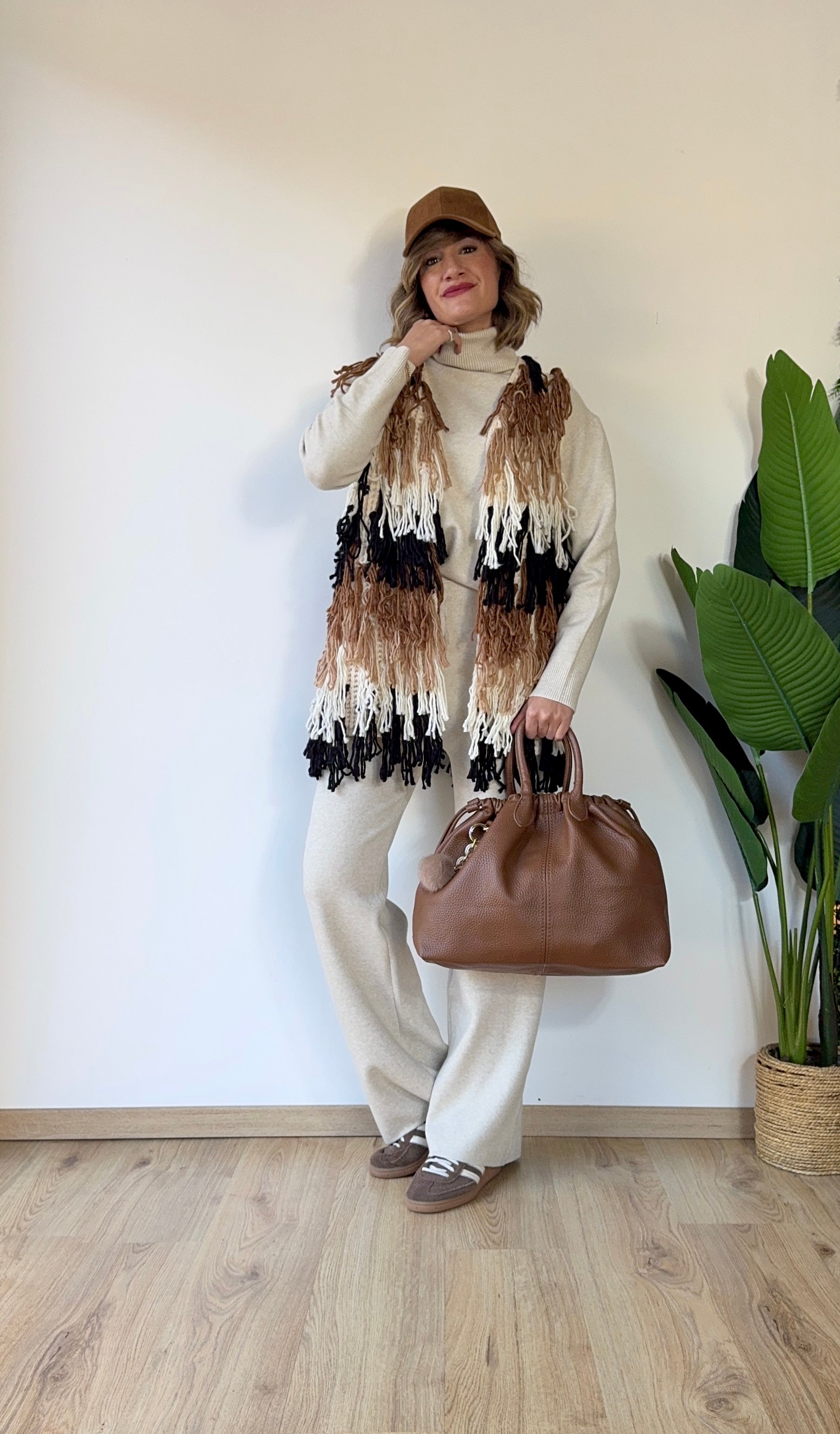 Cappello da baseball in camoscio