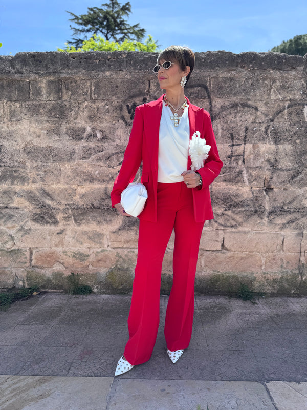 Tailleur sartoriale rosso