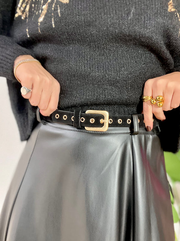 Cinturino elastico in camoscio