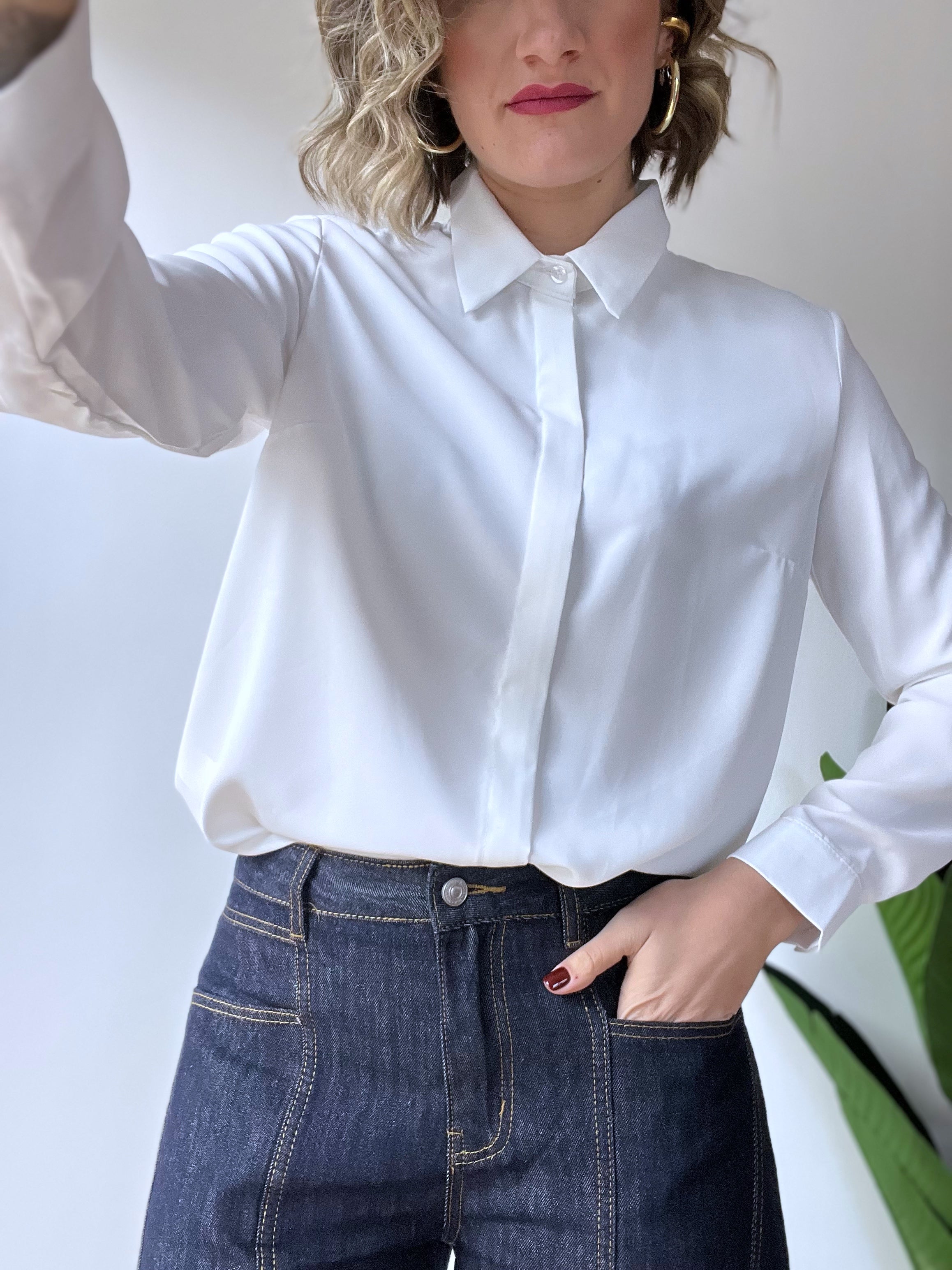 Camicia basic bianca